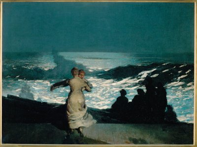 Sommernatt (maleri på lerret) av Winslow Homer