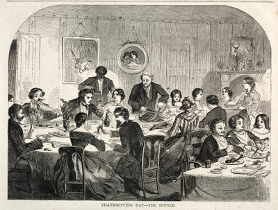 Thanksgiving Day - Middagen, 1858. av Winslow Homer