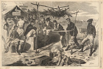 Thanksgiving i leiren, fra Harper av Winslow Homer