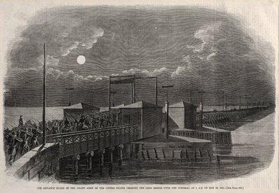 Advance Guard of the Grand Army of the United States Crossing the Long Bridge, 1861, 1861. av Winslow Homer
