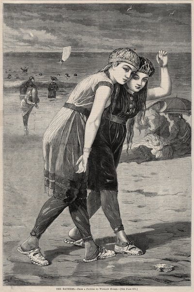 Baderne, 1873. av Winslow Homer
