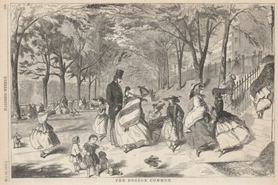 Boston Common, fra Harper av Winslow Homer