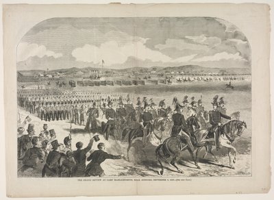 The Grand Review på Camp Massachusetts, nær Concord, 9. september 1859, 1859. av Winslow Homer