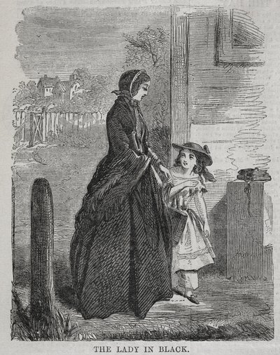 The Lady in Black, 1860. av Winslow Homer
