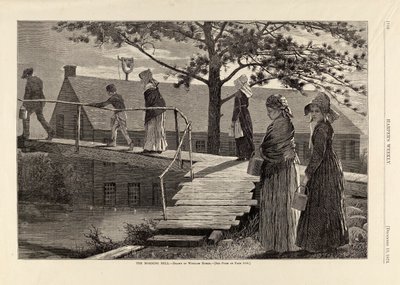 Morgenklokken, fra Harper#39;s Weekly, 13. desember 1873 av Winslow Homer
