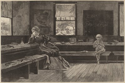 The Noon Recess, utgitt 1873. av Winslow Homer