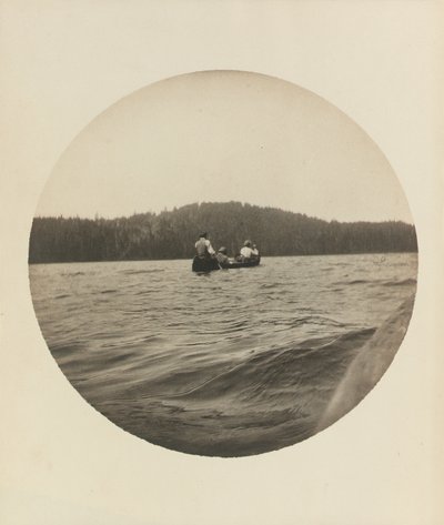 Tre kanopadlere, Lake St. John, provinsen Quebec, ca. 1895, ca. 1904 (gelatinsølvtrykk) av Winslow Homer
