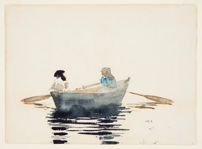 To jenter i en robåt av Winslow Homer