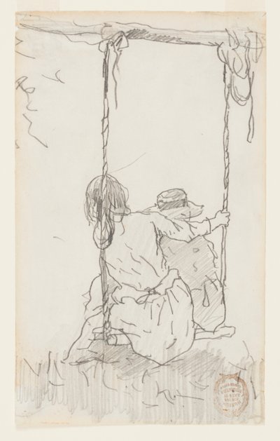 To jenter på huske av Winslow Homer