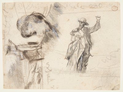 To studier av en sjømann med løftet arm av Winslow Homer