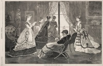Venter på samtaler på nyttårsdag, 1869. av Winslow Homer