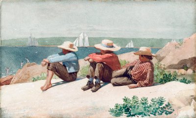 Watching Ships, Gloucester, 1875 av Winslow Homer