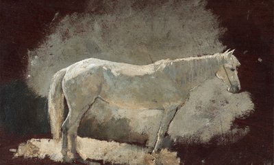 Hvit hoppe, ca. 1868 (olje på panel) av Winslow Homer