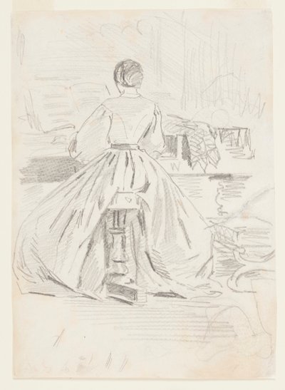 Kvinne på piano av Winslow Homer