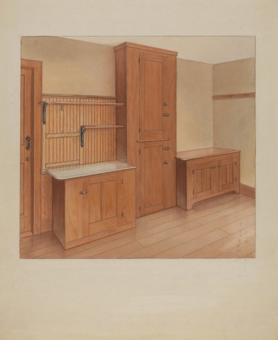 Innebygde møbler, 1937. av Winslow Rich