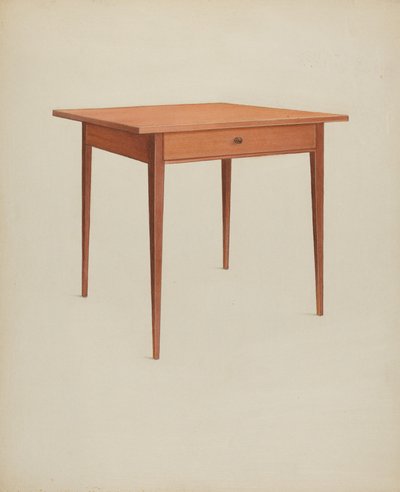 Shakerbord, ca. 1937. av Winslow Rich