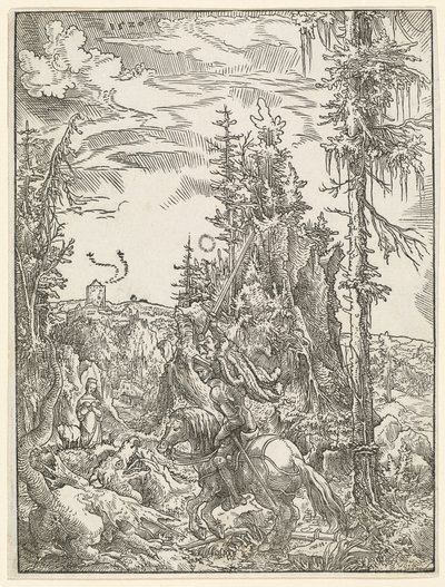 Saint George dreper dragen av Wolf Huber