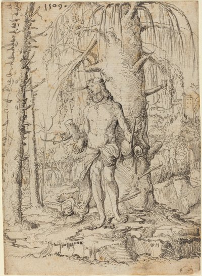 Sankt Sebastian av Wolf Huber