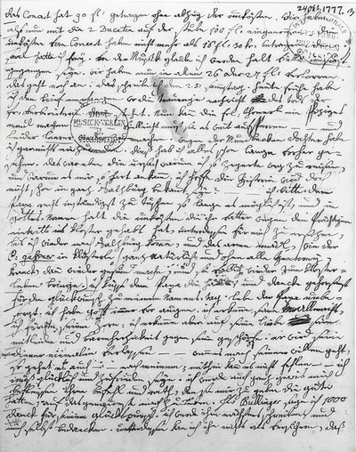 Brev fra W. A. ​​Mozart. 24. oktober 1777 av Wolfgang Amadeus Mozart
