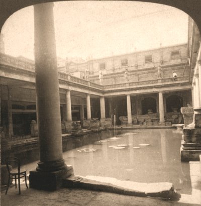 Roman Baths, Bath, England, 1900. av Works and Sun Sculpture Studios