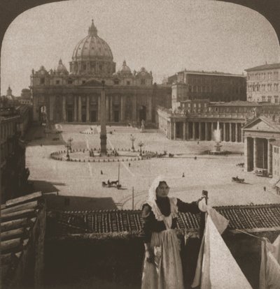 St. Peters og Vatikanet, 1905. av Works and Sun Sculpture Studios