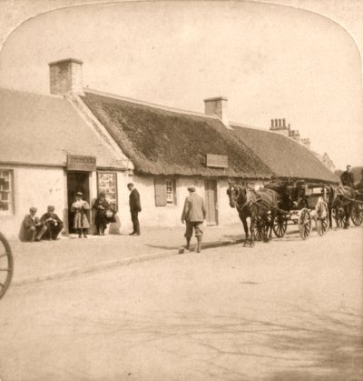 Fødestedet til Robert Burns, Ayr, Skottland, 1896. av Works and Sun Sculpture Studios