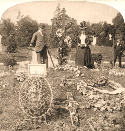 The Grave of Charles Stewart Parnell, Irlands største leder, Dublin, 1896. av Works and Sun Sculpture Studios