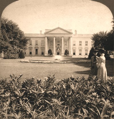Det hvite hus, Washington D.C., 1908. av Works and Sun Sculpture Studios