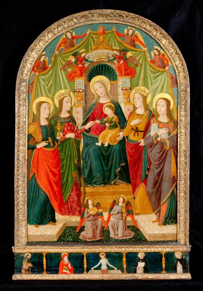 Det mystiske ekteskapet til St. Catherine av Benozzo di Lese di Sandro Gozzoli
