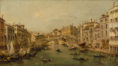 Venezia: Rialto. av Workshop of Francesco Guardi