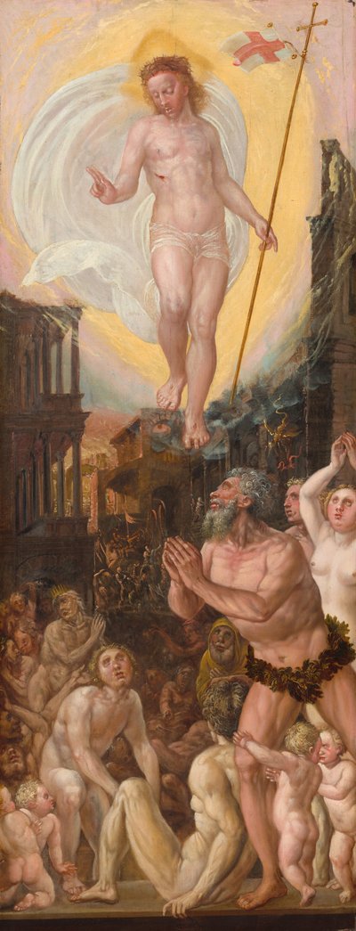Kristus i Limbo, ca. 15501575. av Workshop of Hans Mielich