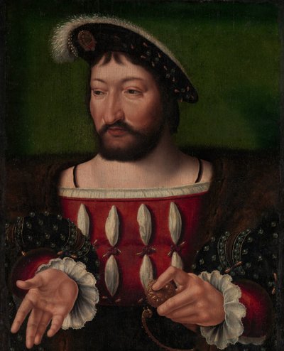 Frans I 1494-1547, konge av Frankrike. av Workshop of Joos van Cleve