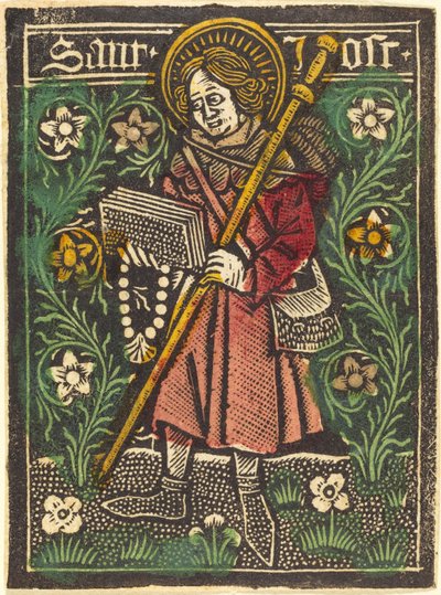 Saint Jost av Workshop of Master of the Aachen Madonna