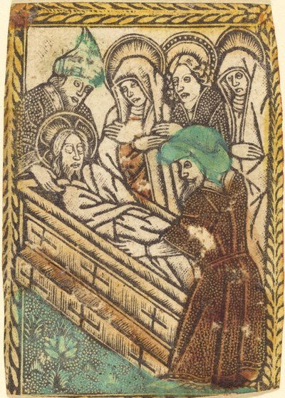 Gravleggingen av Workshop of Master of the Borders with