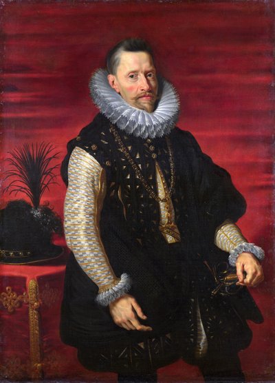 Portrett av erkehertug Albert av Østerrike (1559 - 1621) av Workshop of Peter Paul Rubens