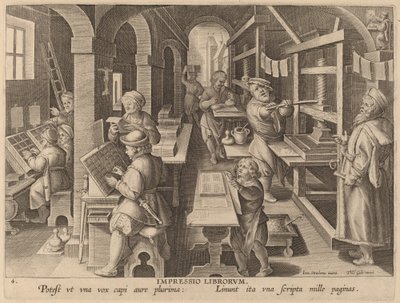 Trykke bøker av Workshop of Philip Galle after Jan van der Straet