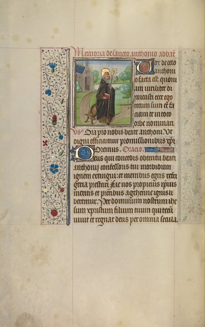 Saint Anthony av Workshop of Willem Vrelant