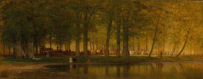 Leirmøtet, 1874. av Worthington Whittredge