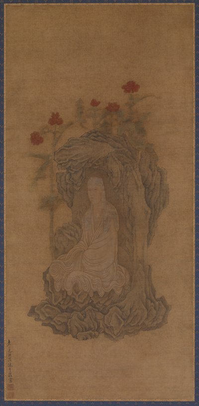 Guanyin med hvit kappe av Wu Bin