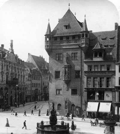 Nassauer Haus, Nürnberg, Bayern, Tyskland, c1900 av Wurthle and Sons