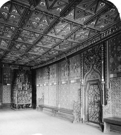 Princes Chamber, Salzburg festning, Østerrike, ca 1900 av Wurthle and Sons