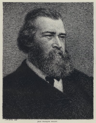 Jean Francois Millet , fransk maler (litho) av Wyatt Eaton