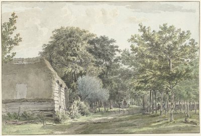 Sti gjennom landsbyen Manen ved Ede Vei gjennom grenda Manen ved Ede av Wybrand Hendriks