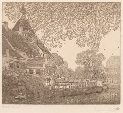 Fallende løv, Amersfoort av Wynand Otto Jan Nieuwenkamp