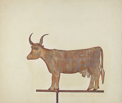 Cow Weather Vane, ca. 1938. av Wynna Wright