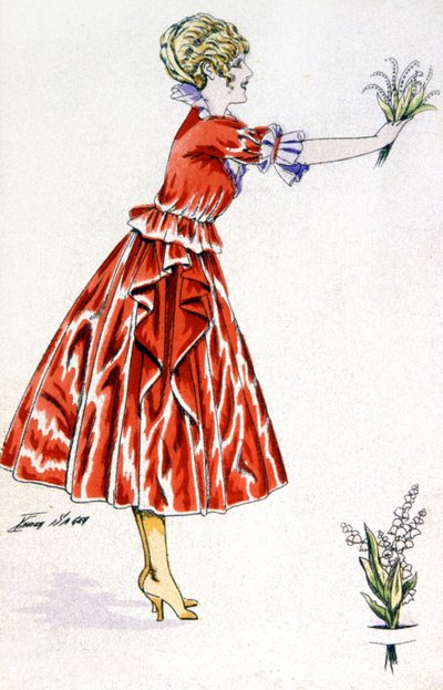 Liljekonvall for lykke, ca. 1930 (postkort) av Xavier Sager