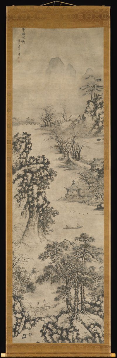 Landscapes of the Four Seasons, datert 1560. av Xie Shichen