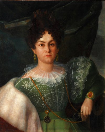 Portrett av Anna Borisovna Bakunina 1802-1835, 1832 av Yakov Streshnev