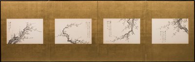 Prunus blomstrer av Yamamoto Baiitsu