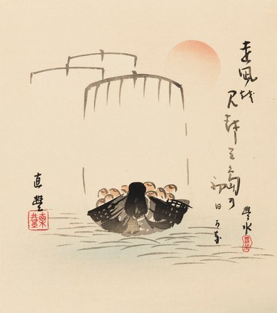 Treblokktrykk - Takarabune, slutten av 1800-tallet av Yamamoto Hosui